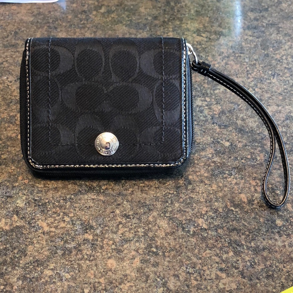 Coach zip around wallet
